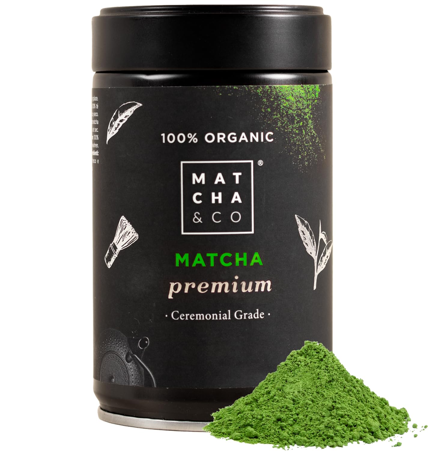 Premium Matcha Tee. Zeremonienqualität aus Uji, Japan. 30 g Bio-Grünteepulver.