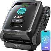 AIPER Scuba V3 AI Vision Cordless Robotic Pool Cleaner, Grey | Smart Waterline Parking, Wireless Charging Dock, Featherlight Design, 3&mu;m MicroMesh Filter, Floor/Wall/Waterline Cleaning