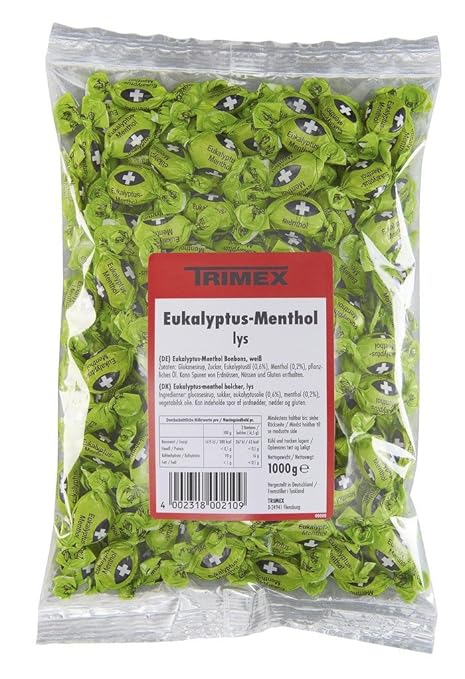 Trimex - Eukalyptus-Menthol-Bonbons weiß - 1000g