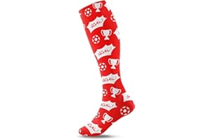 CybGene Kids Soccer Socks, Football Socks for Youth Boys Girls - For Age 4-12 Children