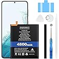 ElephantStory Battery for Galaxy S21 Plus, 4800 mAh Battery for Samsung Galaxy S21+ S21 Plus 5G SM-G996 with Repair Kits