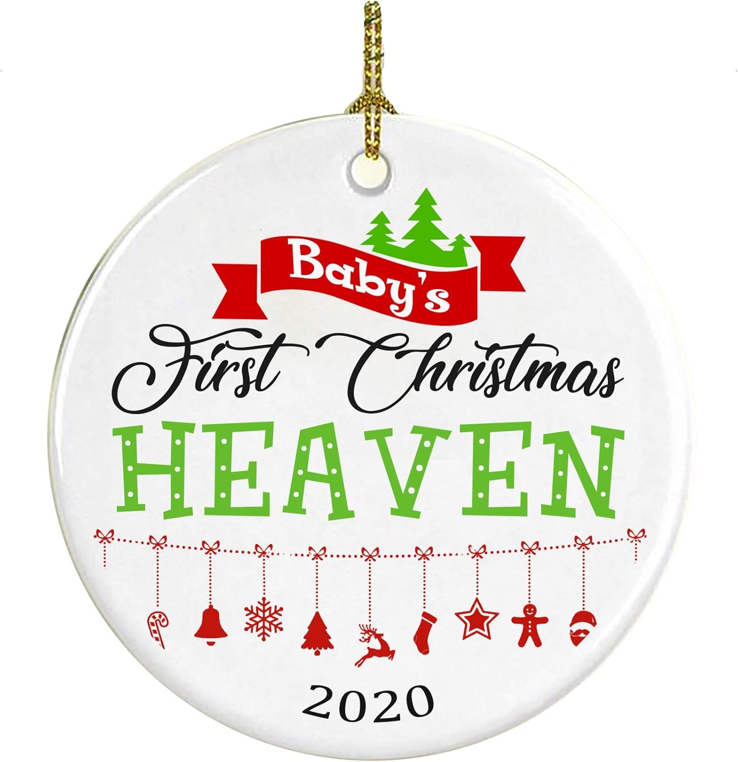 baby first christmas in heaven ornament