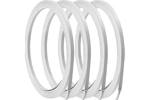 Ferraycle White Spring Steel Boning Corset Stays Boning for Sewing Corset Crafts Making, 1/4" Width(22 Yards)