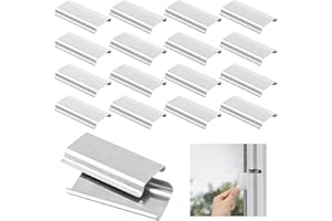 IFERLA 30 PCS Window Screen Pull Tabs Replacement, Durable Window Screen Spline Channel Pull Lift Tabs, Window Screen Clips for Flat Spline, Aluminum Anti-UV Don’t Broken Like Plastic Pull Tabs in Sunlight