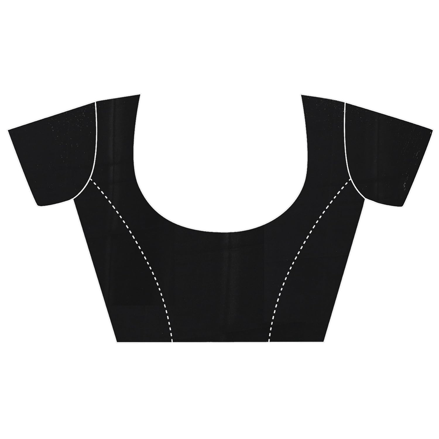 jaanvi fashion women's crepe printed saree (black_white)