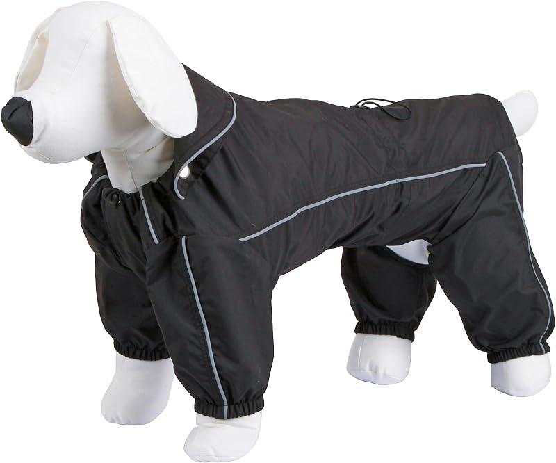 Kerbl Pet Raincoat Manchester Medium Black Waterproof Windproof 40cm