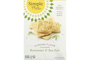 Simple Mills Almond Flour Crackers, Rosemary/Sea Salt, 4.25 Ounce