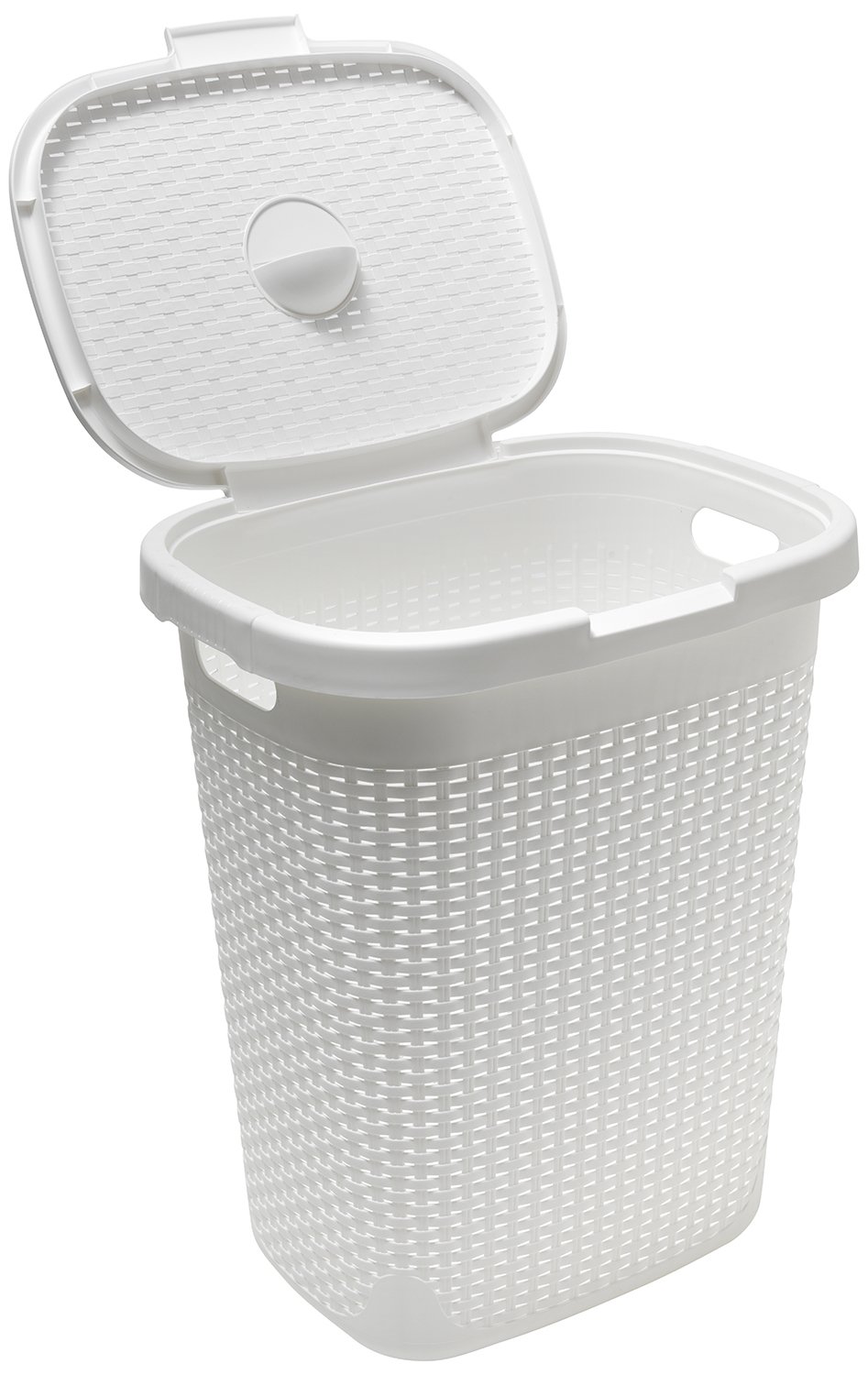 Addis 50 Litre Calico Faux Rattan Hamper, Cream