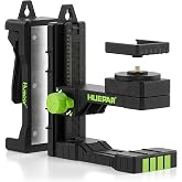 Huepar Fine-tuning Bracket Laser Level Mount, Multifunctional Magnetic Pivoting Base with Adjustable Spring Clip, 360&deg; Rotation-alternative to a standard 1/4" and 5/8" thread &amp; Height Adjustment-PV16+