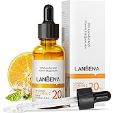 20% Vitamin C Serum For Face, 30 ML/ 1 Fl, Brightening Skin, Dark Spot Remover, Reduce Wrinkle, Anti Aging Glowing Serum, Facial Moisturizer with Niacinamide, Vitamin E, Hyaluronic Acid