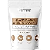 Creamy Peanut Butter Chocolate Protein Powder – 15 Servings | Grass-Fed Whey, Naturally Sweetened, No Gums or Fillers | Smooth Texture, Easy to Digest, Great for Shakes, Baking & Daily Protein Support