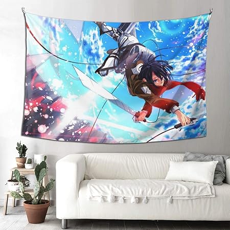 Amazon Co Jp タペストリー 進撃の巨人24 おしゃれ 多機能壁掛け ベッドルーム リビングルーム 装飾用品 背景布 部屋 寝室 ウォール タペストリー 窓カーテン 結婚祝い 新居祝い230 150cm Generic