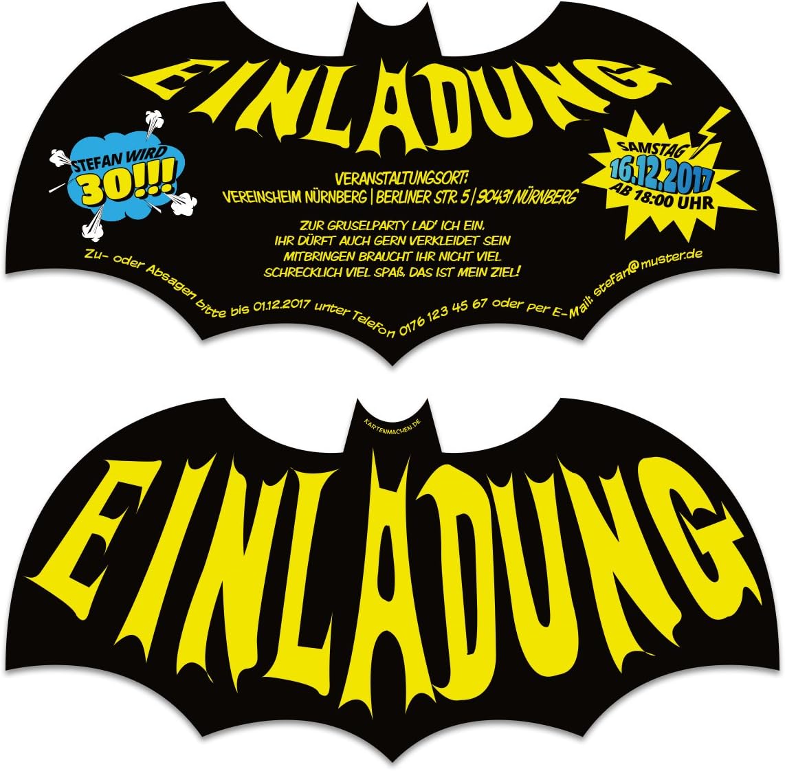 Halloween Decoupees Au Laser Cartes D Invitation Anniversaire Invitation Chauve Souris Bat Amazon Fr Fournitures De Bureau