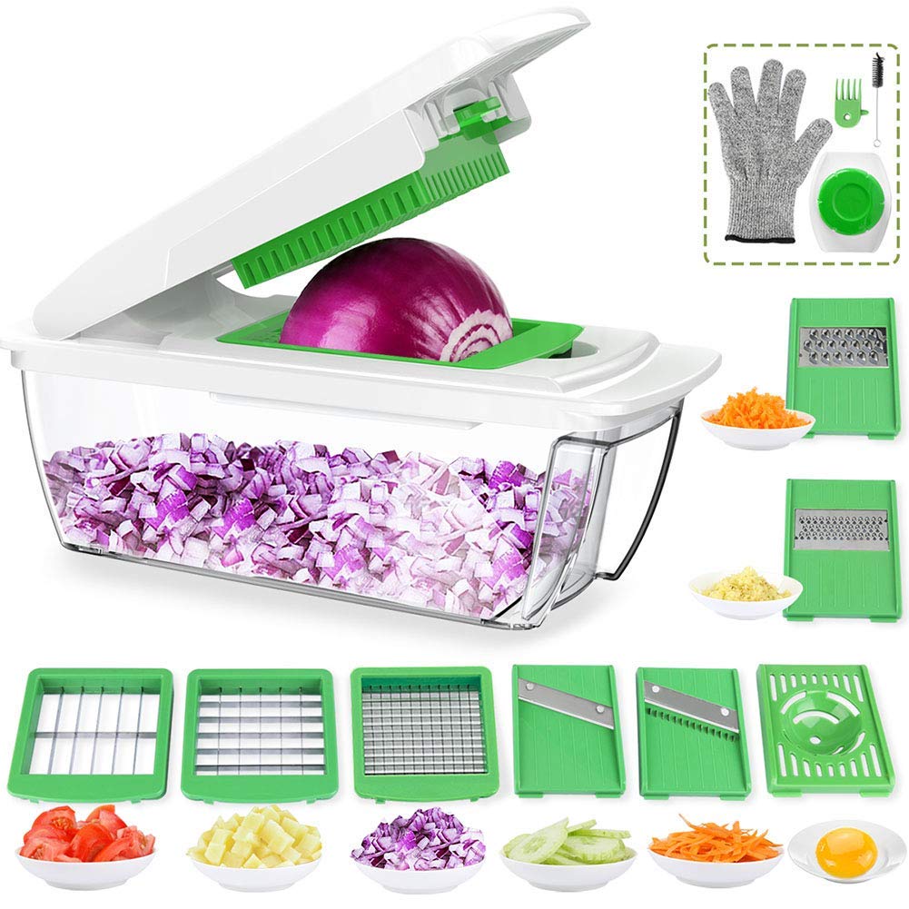 voir Laluztop Mandoline de Cuisine Multifonction sur Amazon