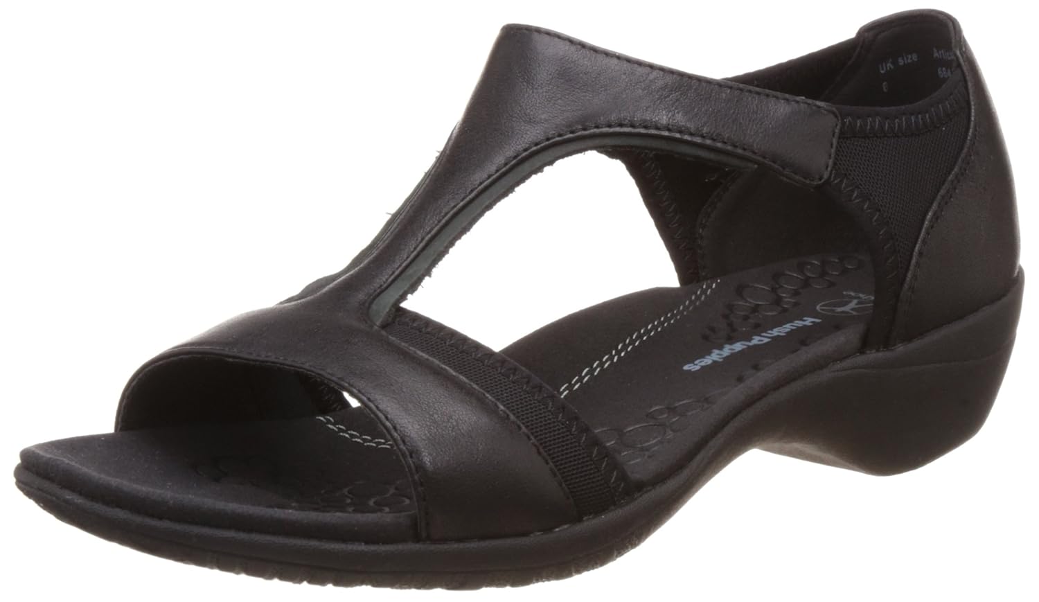Buy Hush Puppies Women's Mediate Black Leather Fashion Sandals 8 UK