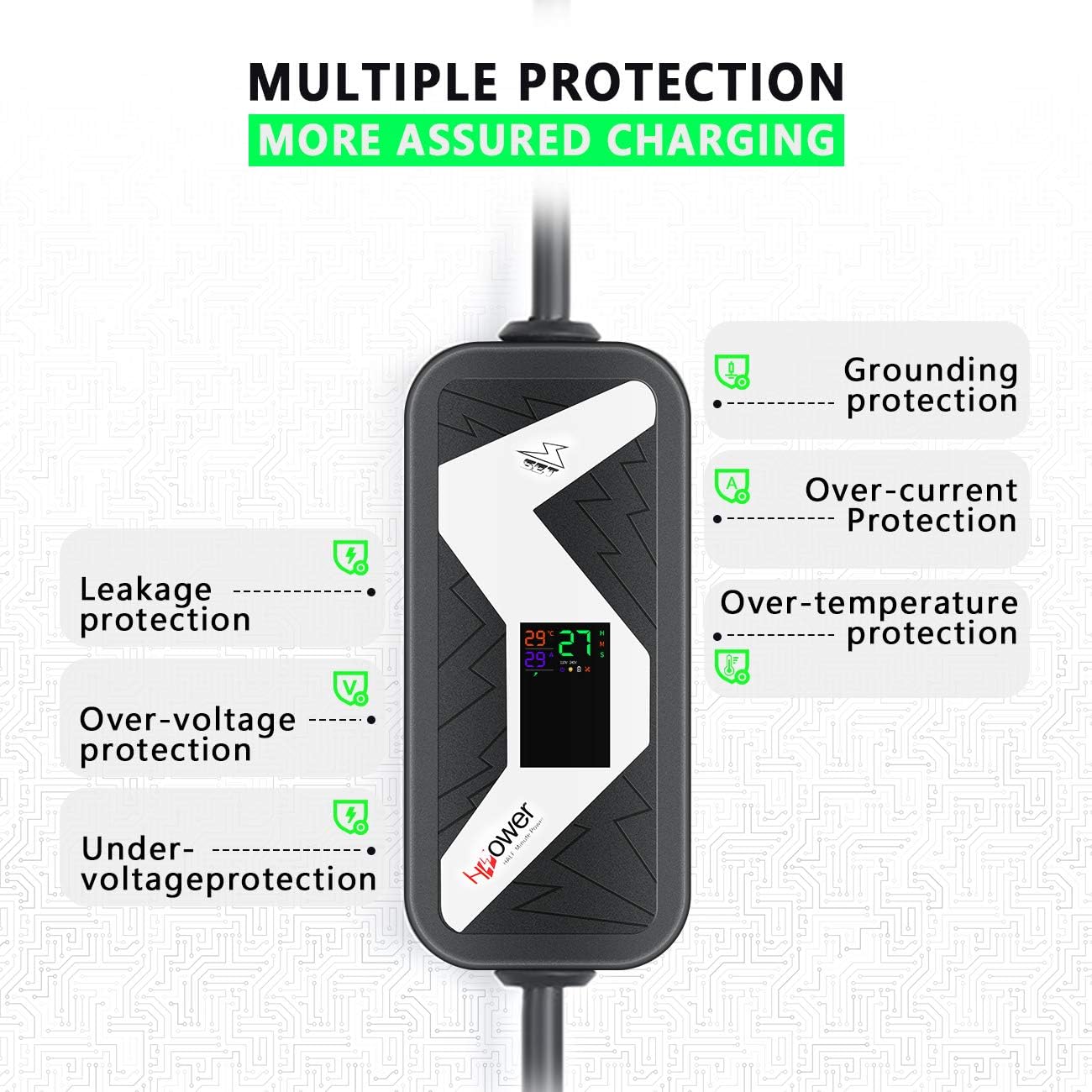 Electric Vehicle Charging Equipment Portable Evse Electric Vehicle Charging Station For Chevy Volt Tesla Model And All Type 1 Southking Level 1 2 Ev Charger Cable Sae J1772 Standard Nema6 And Nema5 150 85 265v 10 a