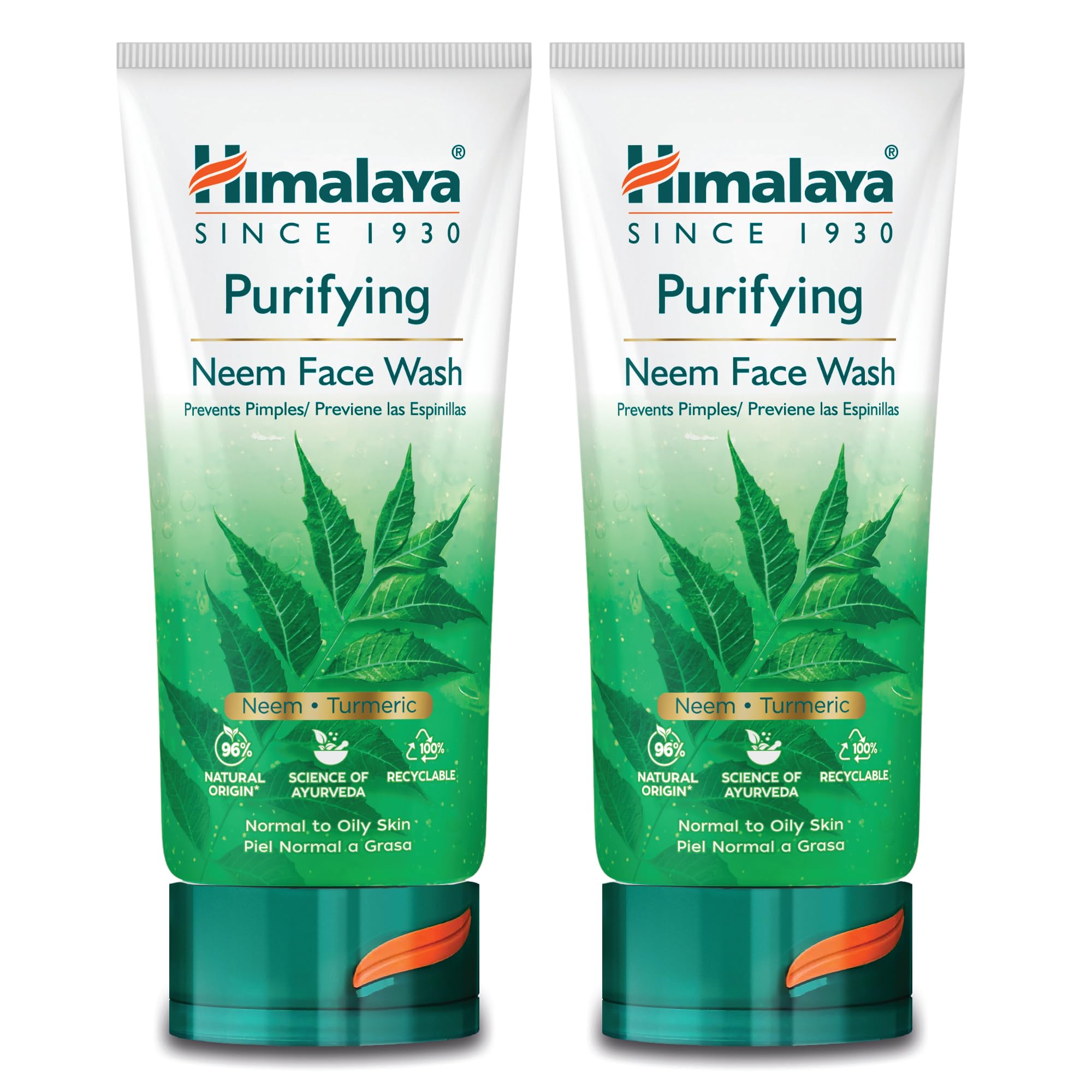 Himalaya Herbals Purifying Neem Face Wash Gel 150g (Pack of 2)
