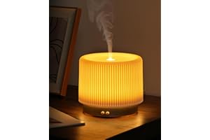 Onaboviva 280ml Ceramic Essential Oil Diffuser,Ultrasonic Cool Mist Decorative Aromatherapy Diffuser with Auto Shut-Off,Quiet