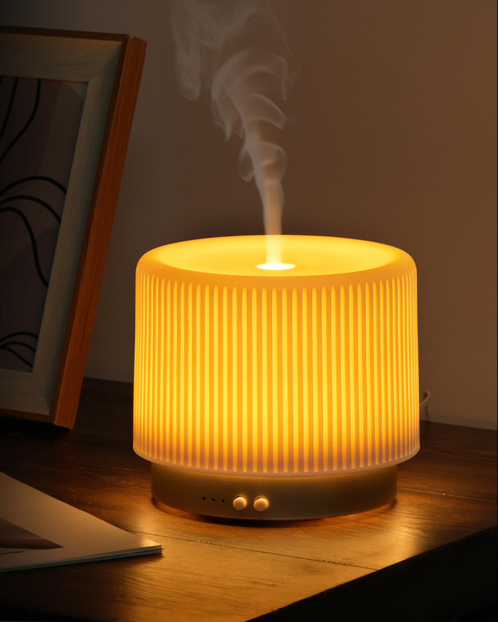 Photo 1 of 280ml Ceramic Essential Oil Diffuser,Ultrasonic Cool Mist Decorative Aromatherapy Diffuser with Auto Shut-Off,Quiet Operation,3 Timer Settings for Large Rooms,Home,Office,SPA,Yoga & Bedroom