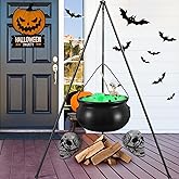 Halloween Decorations Outdoor,Witches Cauldron for Yard Decorations,Halloween Decorations Indoor,Large Witches Cauldron on Tr