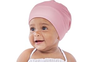 OLESILK Silk Baby Bonnet for 0-6 Months - 100% Mulberry Silk Toddler Hair Bonnet, Adjustable Night Cap for Sleeping