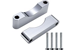 MoKitDora Touring Front Fender Spacers Mount Bracket for 21" 23" 26" Wrap Wheel Compatible with 1997-2013 Harley Street Electra Road Glide King FLH FLT, Chrome