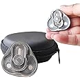 FSFHSJ Metal Fidget Slider,Triangle Rotation Metal Fidget Toys, Clover Shape EDC Adult Toys ,Fidget Toys Adults for Stress and Anxiety Relief，ADHD Fidget Toys Adults Suitable for Office (Silver)