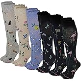 Women's Compression Socks Therapeutic Graduated (Pack of 6 Pairs)