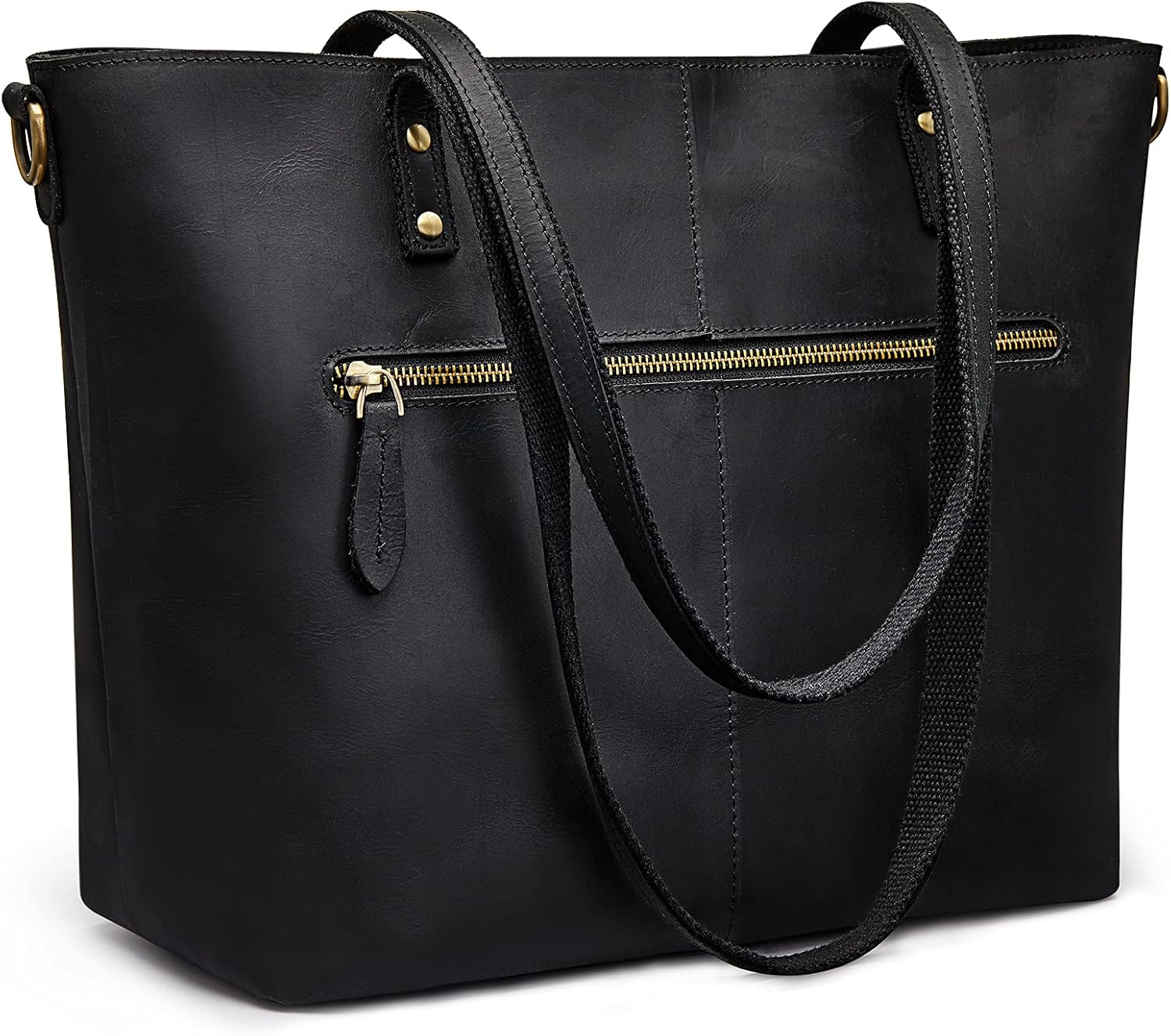 SZONE Genuine Leather Tote Bag for Women Vintage Handbag Purse with