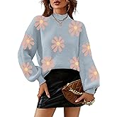 Zeagoo Sweaters for Women 2025 Fall Fashion Trendy Long Sleeve Lantern Knit Sweater Tops