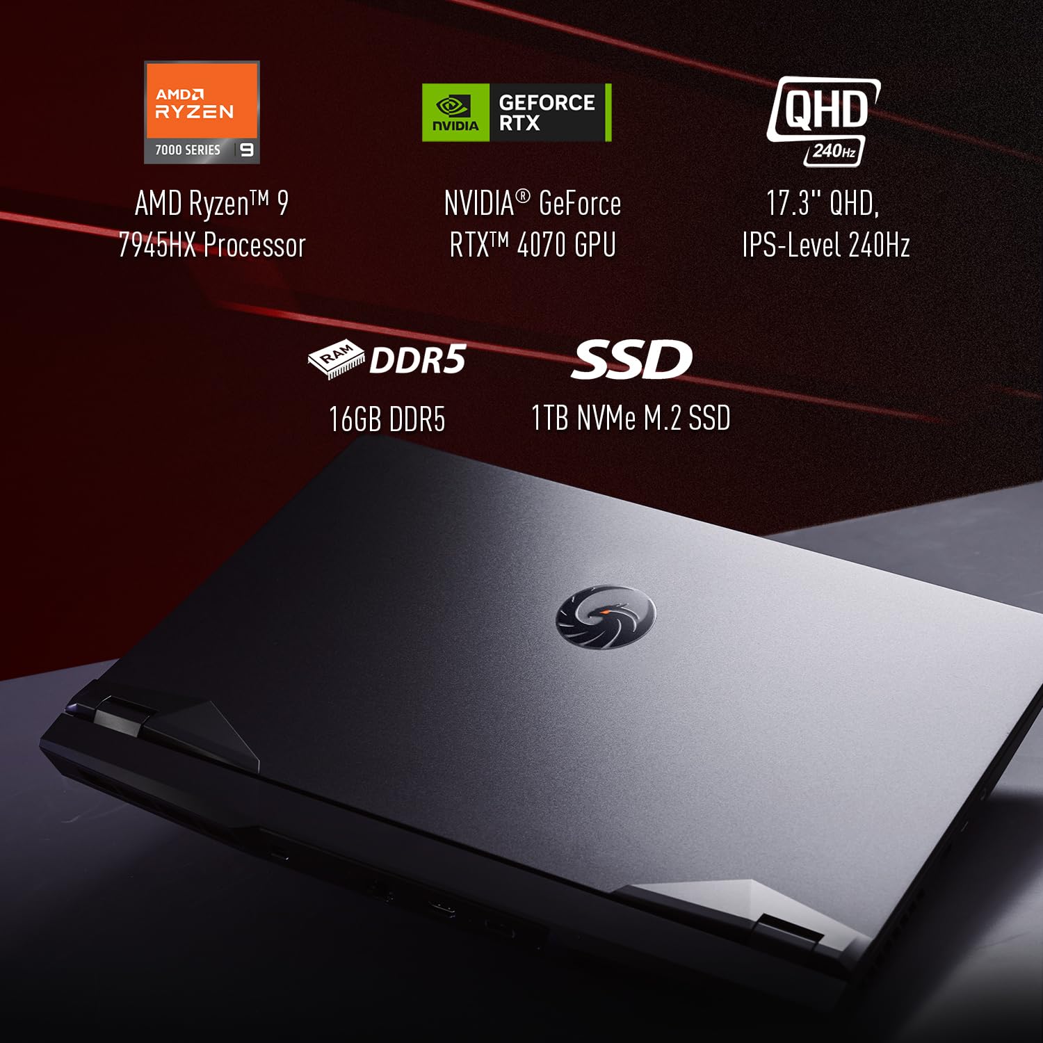 MSI Alpha 17 Laptop: Ryzen 9 7945HX, GeForce RTX 4070, 17.3