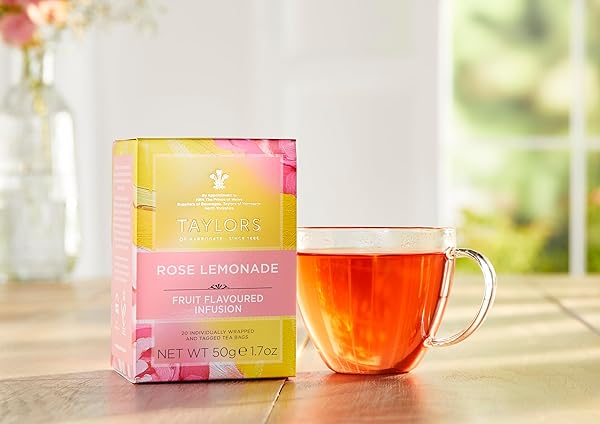 TAYLORS OF HARROGATE ROSE LEMONADE INFUSION, 20 TEABAGS