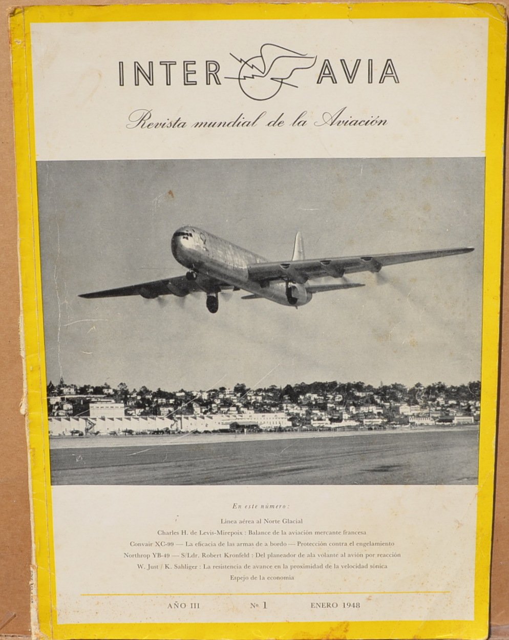 Interavia Linea Aerea Al Norte Glacial Balance De La Aviacion Mercante Francesa La Eficacia De Las Armas De A Bordo Northrop Yb 49 Convair Xc 99 Del Planeador De Ala Volante Al Avion