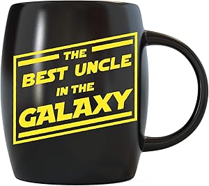 Fathers Day Gift for The Best Uncle In The Galaxy Funny Novelty Gag Gifts for The World's Most Awesome Coolest and Greatest Uncles Ever Cool Ceramic Coffee Mugs Tea Cup for Birthday or Christmas