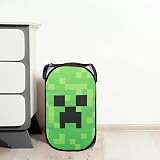 Jay Franco Minecraft Creeper 80L Pop-Up Laundry Basket Hamper view 5