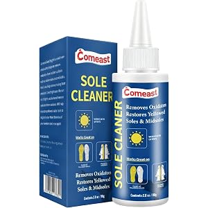 comeast Shoes Sole Cleaner, Sneaker Sole Restorer That Cleans Yellow Soles, Sole Sauce, Icy Sole Bottoms, Sneaker Sole Sauce