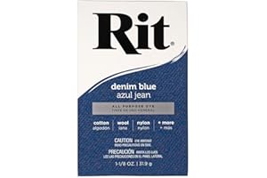 All Purpose Concentrated Rit Dye Powder Single Pack for Clothing, Décor, and Crafts – Denim Blue