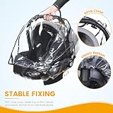 Orzbow Car Seat Rain Cover with Large Window Universal Fits Maxi Cosi Cybex view 4