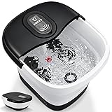 KNQZE Motorized Foot Spa with Heat, Collapsible