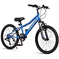 AVASTA Govet 20'' Kids Mountain Bike for 6-12 Years Old Boys Girls with Suspension Fork, 6 Speeds Drivetrain, Multiple Colors