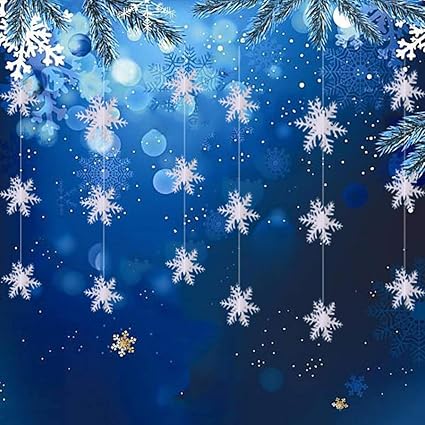 Amazon Com Eokeanon Christmas Party Decorations 3pcs White