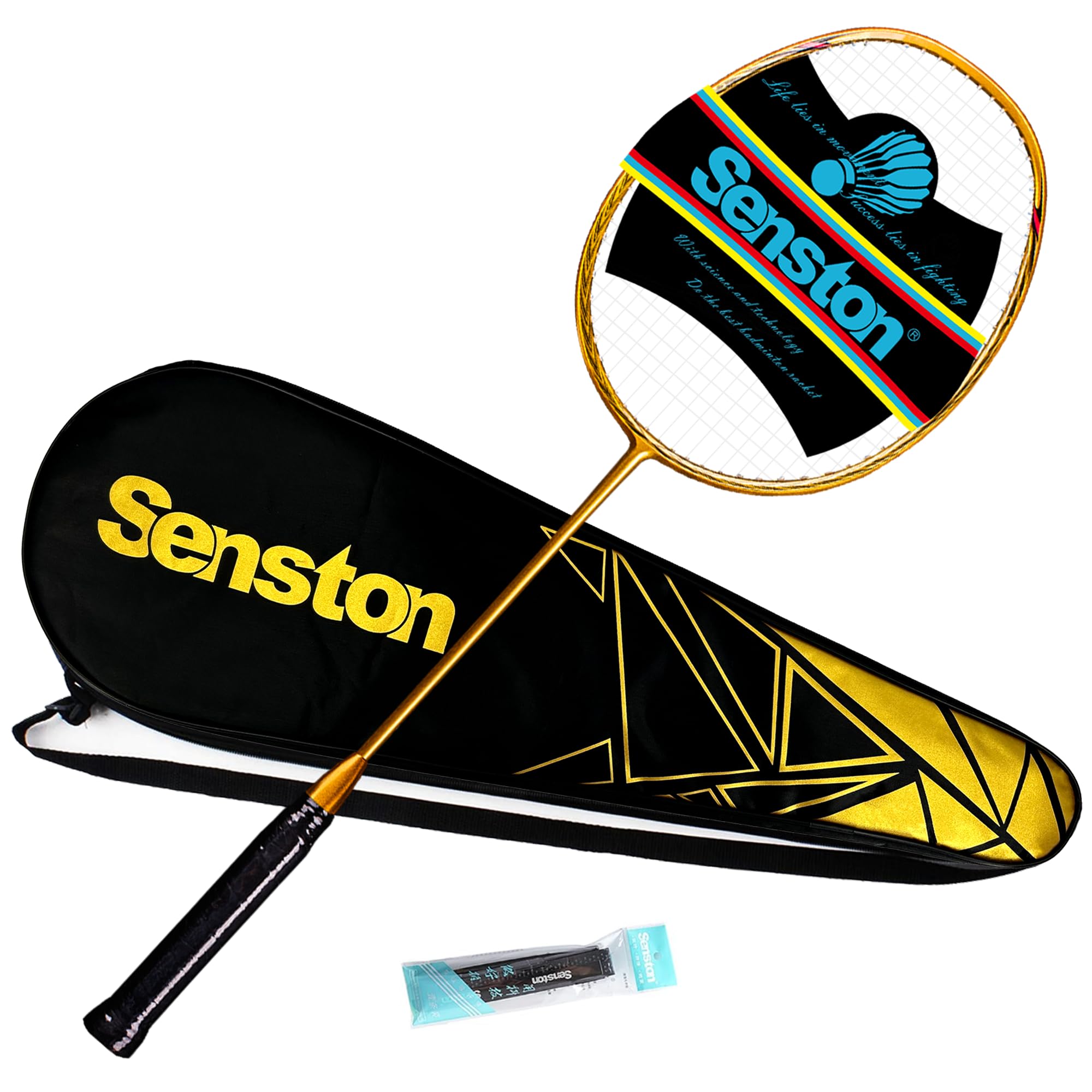 Senston Badminton Racket N80 Single High-grade Carbon-Fiber Badminton Racket,Including Badminton Bag