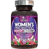 Probiotics for Women 60 Billion CFU - 16 Unique Strains, Prebiotics Cranberry & Lactobacillus, PH Balance, Digestive & Gut Health, Vaginal & Immune Support, Women's Probiotic - 120 Vegan Capsules
