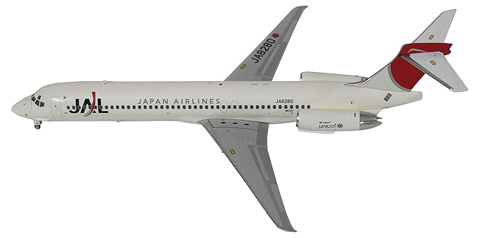 JCWINGS 1:200 JAL MD-87 Miniature Diecast Aircraft Model, White (22.54 cm x 16.39 cm x 4.52 cm)