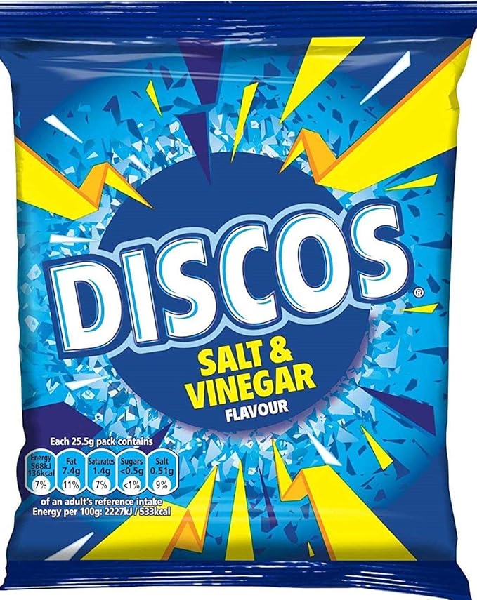 Discos Salt & Vinegar Flavour 25.5g x 24 Amazon.co.uk Grocery