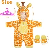 Aolso 14-18 Inch Baby Doll Clothes Hooded Jumpsuit with Coat Hanger view 2
