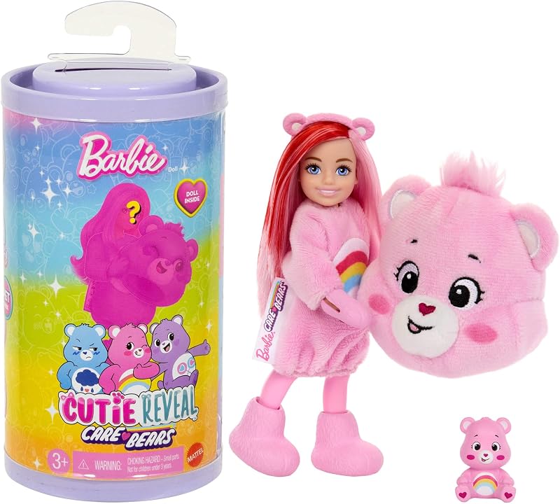 Barbie Chelsea Cutie Reveal Care Bears Doll 6 Surprises JCN97