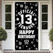 HTTDZZI Decorações oficiais de aniversário de 13 anos de ...