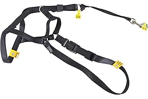 Coastal Pet Walk 'n Train Dog Head Halter - Head Colllar Dog Leader - No-Pull Pet Harness - Quick-Drying Polyester - Black - Medium