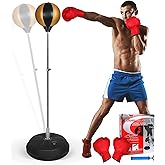 Reflex Bag Boxing Bag for Adults and Teens, Speed Ball Stand Punching Bag with Gloves, Great for MMA Fitness Training